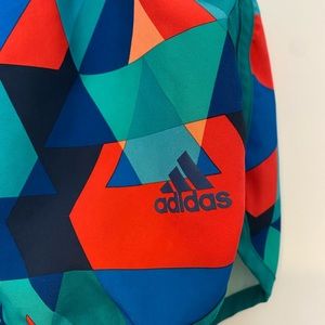 Adidas Multi-color Geometric Pattern Running Shorts